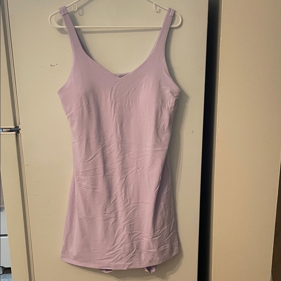 lululemon athletica Dresses & Skirts - Lululemon Size 14 Baby Purple Align Dress With‎ Under Shorts Pockets Padded Tank